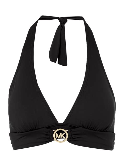 michael kors black white swimsuit|Michael Kors bikini top.